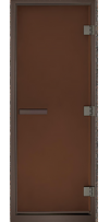 Дверь для сауны Maestro Woods Арабика бронза матовая (бронзовая фурнитура)