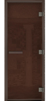 Дверь для сауны Maestro Woods Арабика бронза (бронзовая фурнитура)