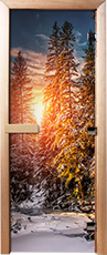 Дверь для сауны Maestro Woods Зимний закат (A093)